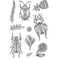 Creativ Company Silicone stempels, insecten, vel 11x15,5 cm, 1 vel Creativ Company Silicone stempels, insecten, vel 11x15,5 cm, 1 vel