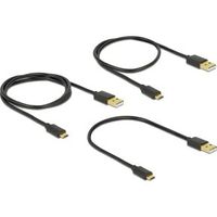 DeLOCK 83680 USB-kabel USB 2.0 USB A Micro-USB B Zwart