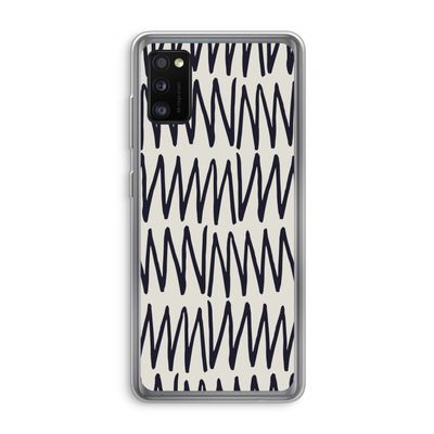 Marrakech Zigzag: Samsung Galaxy A41 Transparant Hoesje