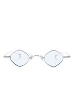 Eyepetizer lunettes de soleil Juliette à monture ovale - Argent