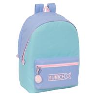 Schoolrugzak Munich +usb munich Blauw Roze Celeste 31 x 44 x 18 cm