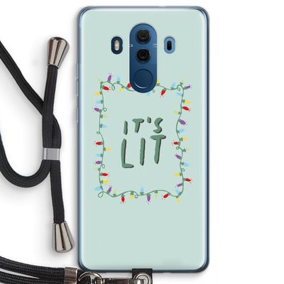It's Lit: Huawei Mate 10 Pro Transparant Hoesje met koord