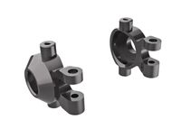 Traxxas - Steering blocks, 6061-T6 aluminum (gray-anodized) (left & right) (TRX-9737-GRAY) - thumbnail