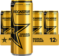 Rockstar Energy Drink Original No Sugar (12 x 250 ml)