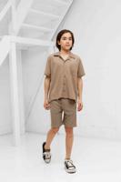 Malelions Seersucker Zomerset Kids Lichtbruin - Maat 176 - Kleur: Taupe | Soccerfanshop