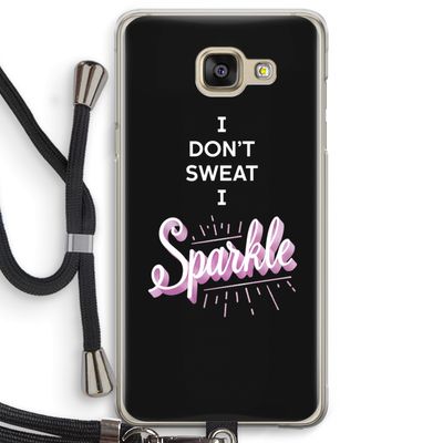 Sparkle quote: Samsung Galaxy A5 (2016) Transparant Hoesje met koord