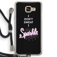 Sparkle quote: Samsung Galaxy A5 (2016) Transparant Hoesje met koord