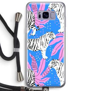 Tijger: Samsung Galaxy S8 Plus Transparant Hoesje met koord