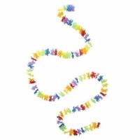 Hawaii decoratie slinger - 3 meter - polyester/plastic - tropische bloemen versiering