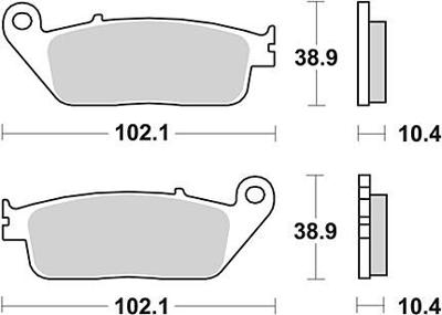TRW Brake pad mcb 631 organic standard