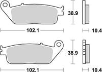 TRW Brake pad mcb 631 organic standard