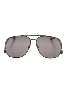 Saint Laurent Eyewear lunettes de soleil Leon à monture oversize - Noir