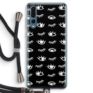 Eye pattern #3: Huawei P20 Pro Transparant Hoesje met koord