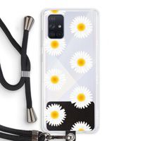 Margrietjes: Samsung Galaxy A71 Transparant Hoesje met koord