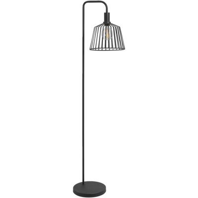 Leen Bakker - Vloerlamp Fynn E27 65x36x30 Cm - Metaal - Zwart
