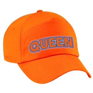 Queen pet - oranje Koningsdag pet - voor volwassenen - Verkleedhoofddeksels