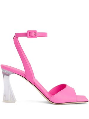 Giuseppe Zanotti sandales Vestaa à talon transparent 85 mm - Rose