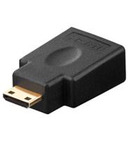 Goobay 68841 tussenstuk voor kabels 19-pin mini HDMI M 19-pin HDMI FM Zwart