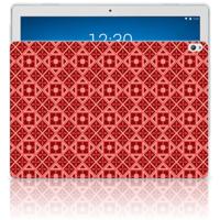Lenovo Tab P10 Hippe Hoes Batik Rood