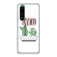 I love cacti: Sony Xperia 5 III Transparant Hoesje
