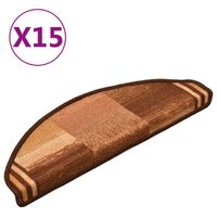 vidaXL Trapmatten zelfklevend 15 st 65x21x4 cm bruin - thumbnail