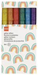 HEMA Glitter Stiften - 6 Stuks