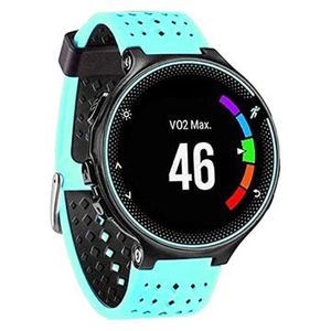 Dual-Color Garmin Forerunner 235/630/735 Siliconen Sportband - Baby Blauw / Zwart