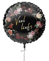 Haza Folieballon "veel liefs" ø45cm