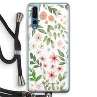 Botanical sweet flower heaven: Huawei P20 Pro Transparant Hoesje met koord