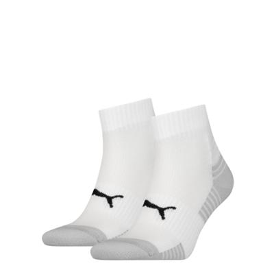Puma Sport Cushioned Quartersokken Light 2-pack Wit-35/38
