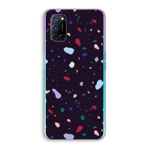 Dark Rounded Terrazzo: Oppo A72 Transparant Hoesje