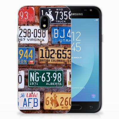 Samsung Galaxy J3 2017 | Siliconen hoesje | met foto Kentekenplaten