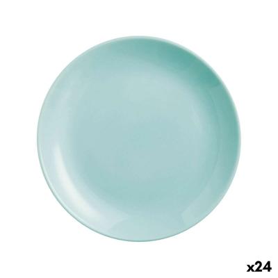Dessertbord Luminarc Diwali Turquesa Turkoois Glas 19 cm (24 Stuks)