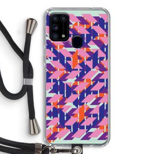 Skew Blush 3: Samsung Galaxy M31 Transparant Hoesje met koord