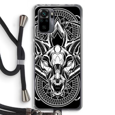 Oh Deer: Xiaomi Redmi Note 10 Pro Transparant Hoesje met koord