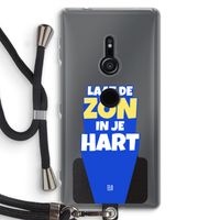 Laat de zon in je hart: Sony Xperia XZ2 Transparant Hoesje met koord