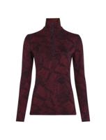 Icebreaker Merino 260 Vertex LS Half Zip Frozen Forms Pully Dames Black/Port S Icebreaker Merino 260 Vertex LS Half Zip Frozen Forms Pully Dames Black/Port S