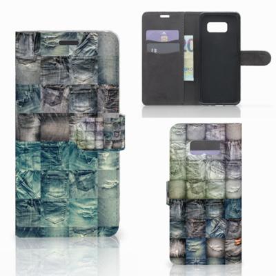 Wallet Case met Pasjes Samsung Galaxy S8 Plus Spijkerbroeken