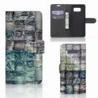 Wallet Case met Pasjes Samsung Galaxy S8 Plus Spijkerbroeken