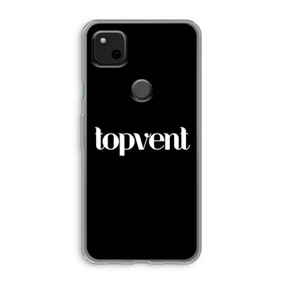 Topvent Zwart: Google Pixel 4a Transparant Hoesje