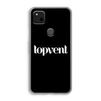 Topvent Zwart: Google Pixel 4a Transparant Hoesje