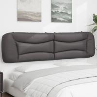 Hoofdbordkussen 200 cm kunstleer grijs Hoofdbordkussen 200 cm kunstleer grijs