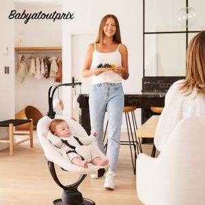 BabyMoov A055020 babyswing Binnen Babywiegschommel 1 zitplaats(en) Zwart, Wit