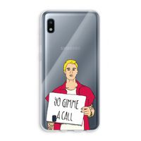 Gimme a call: Samsung Galaxy A10 Transparant Hoesje