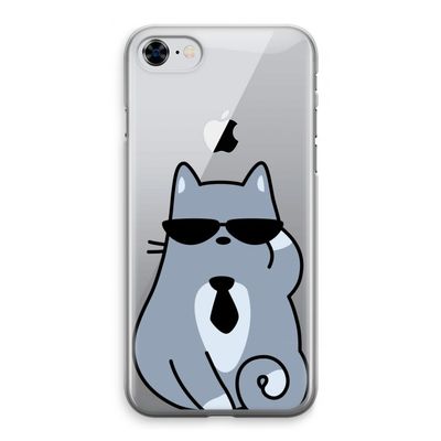 Cool cat: iPhone 8 Transparant Hoesje