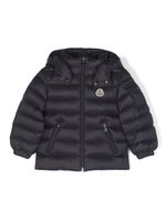 Moncler Enfant veste matelassée Jules à patch logo - Bleu - thumbnail