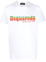 DSQUARED2 t-shirt en coton à logo imprimé - Blanc - thumbnail