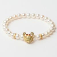 Lancaster JLA-BR-CRAB-6-WH 16 mm Dames armband