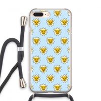 Leeuwenkoppen: iPhone 7 PLUS Transparant Hoesje met koord