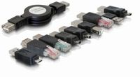 DeLOCK USB adapter kit 10-delig adapter 1,2 meter - thumbnail